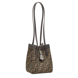 Fendi Origami Mini Brown FF Jacquard Fabric Bag - Repbags.ru
