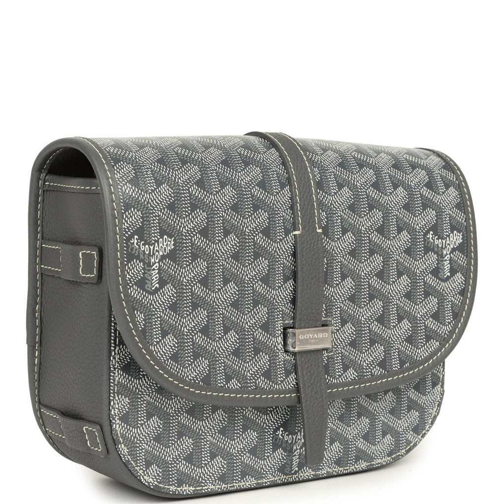 Goyard Goyardine Grey Belvedere PM Bag Palladium Hardware - Image 3