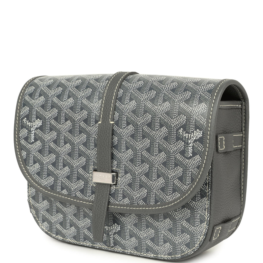 Goyard Goyardine Grey Belvedere PM Bag Palladium Hardware - Image 6