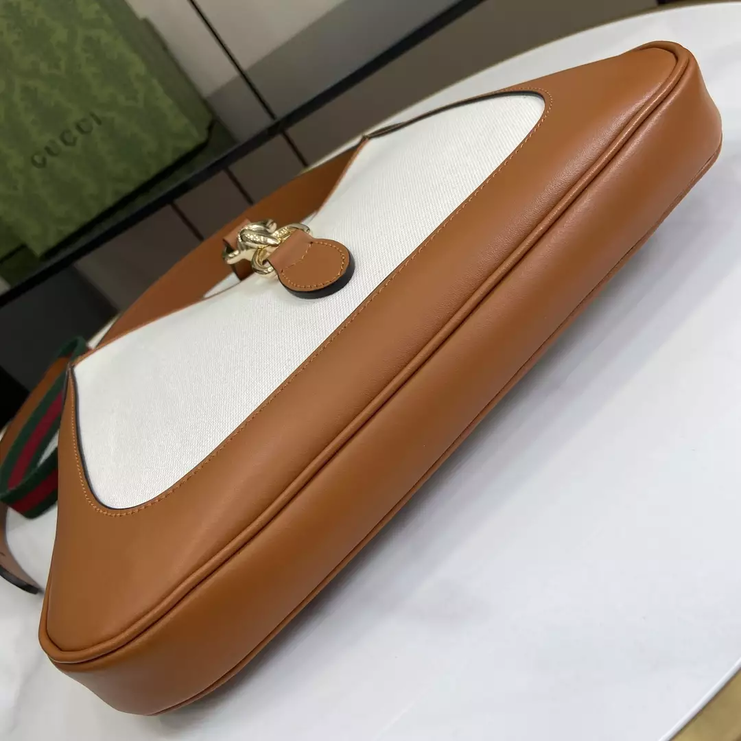 Gucci Jackie Small Shoulder Bag White Canvas - Repbags.ru - Image 8