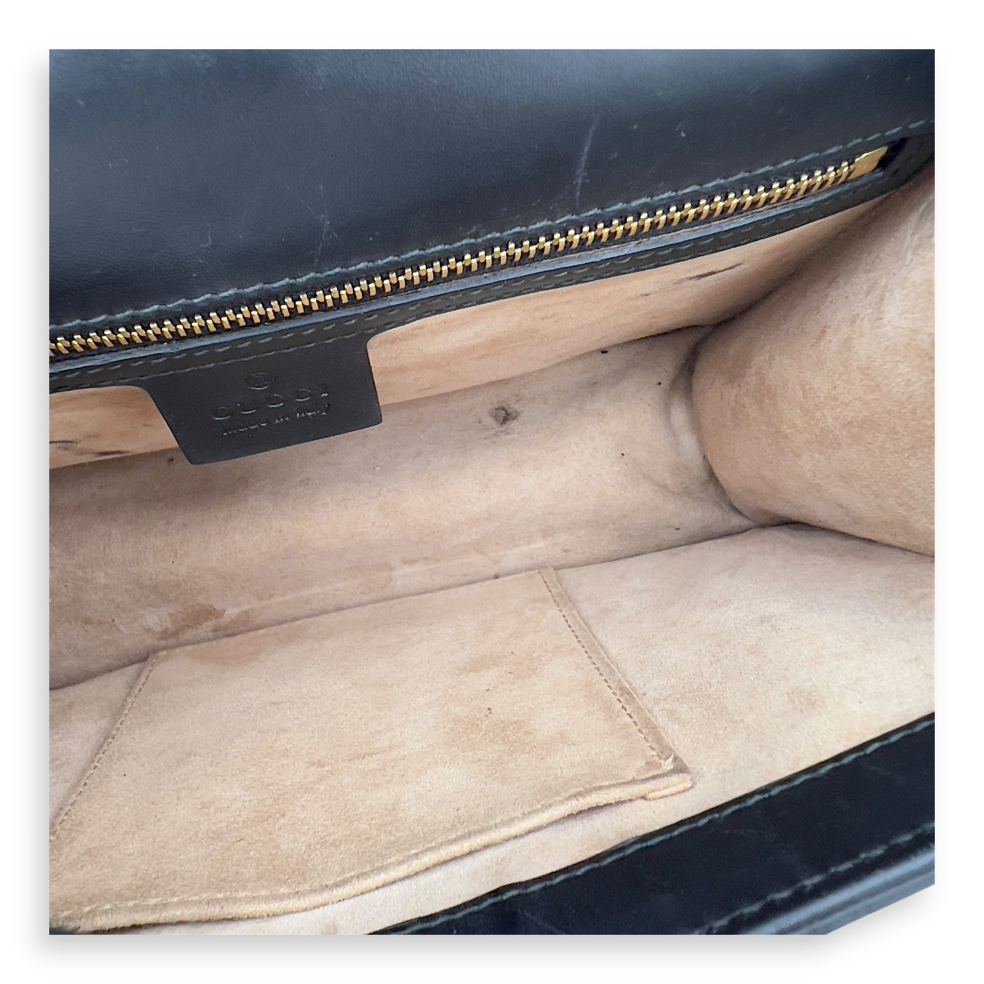 Sylvie Shoulder Bag Black in Calfskin, Gold hardware - Image 8