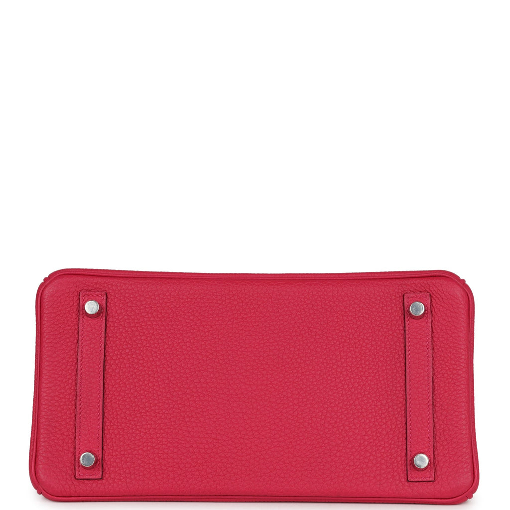 Hermes Birkin 30 Framboise Matte Alligator Togo Touch Palladium Hardware - Image 7