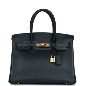 Hermes Birkin 30 Vert Cypress Taurillon Novillo Gold Hardware