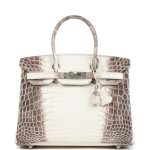 Hermes Birkin 30 Himalaya Niloticus Crocodile Palladium Hardware