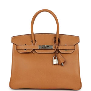Hermes Birkin 30 Natural Vache Liegee Palladium Hardware