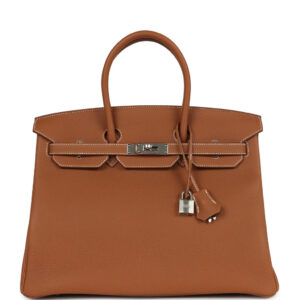 Hermes Birkin 35 Gold Togo Palladium Hardware