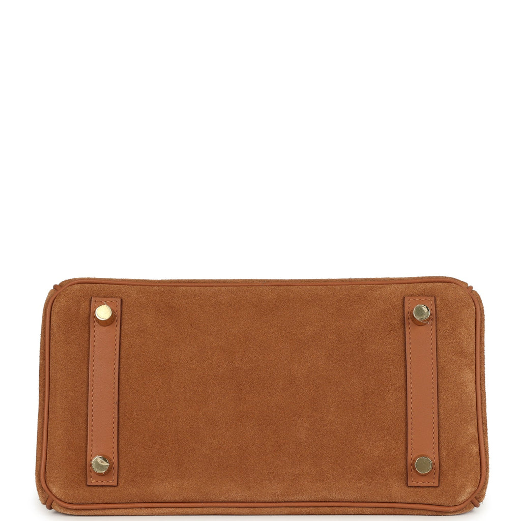 Pre-owned Hermes Birkin 25 Chamois Grizzly and Gold Swift Gold Hardware - Image 7