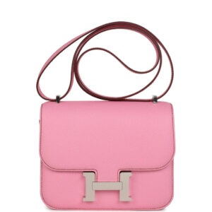 Hermes Constance 18 Bubblegum 5P Epsom Palladium Hardware
