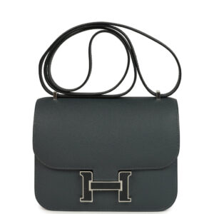 Hermes Constance 18 Gris Misty Epsom Lacquered Palladium Hardware