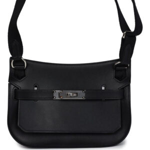 Hermes Jypsiere Mini Black Evergrain Palladium Hardware