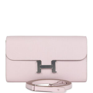 Hermes Constance Wallet To Go Mauve Pale Epsom Palladium Hardware