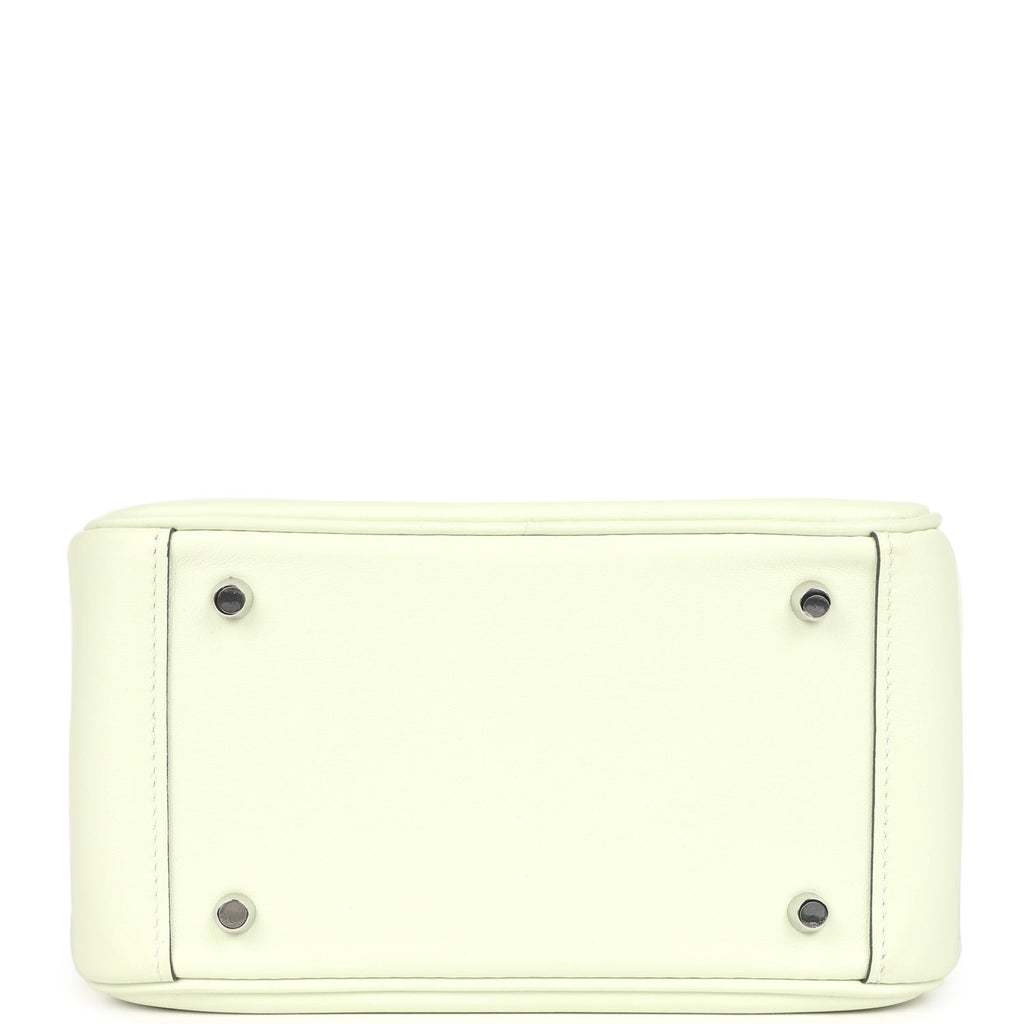 Hermes Mini Lindy Vert Fizz Swift and Matte Alligator Touch Palladium Hardware - Image 7