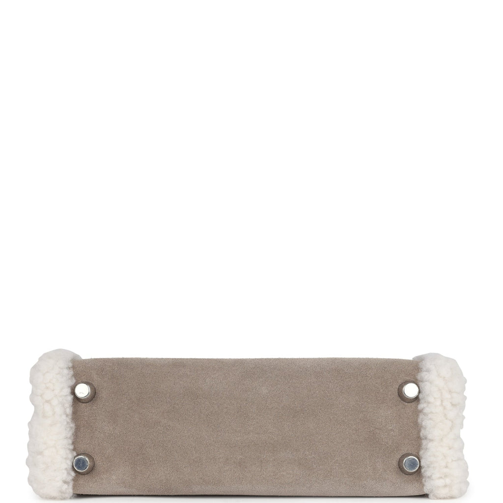 Hermes Teddy Kelly 20 Gris Caillou and Etoupe Swift Palladium Hardware - Image 7