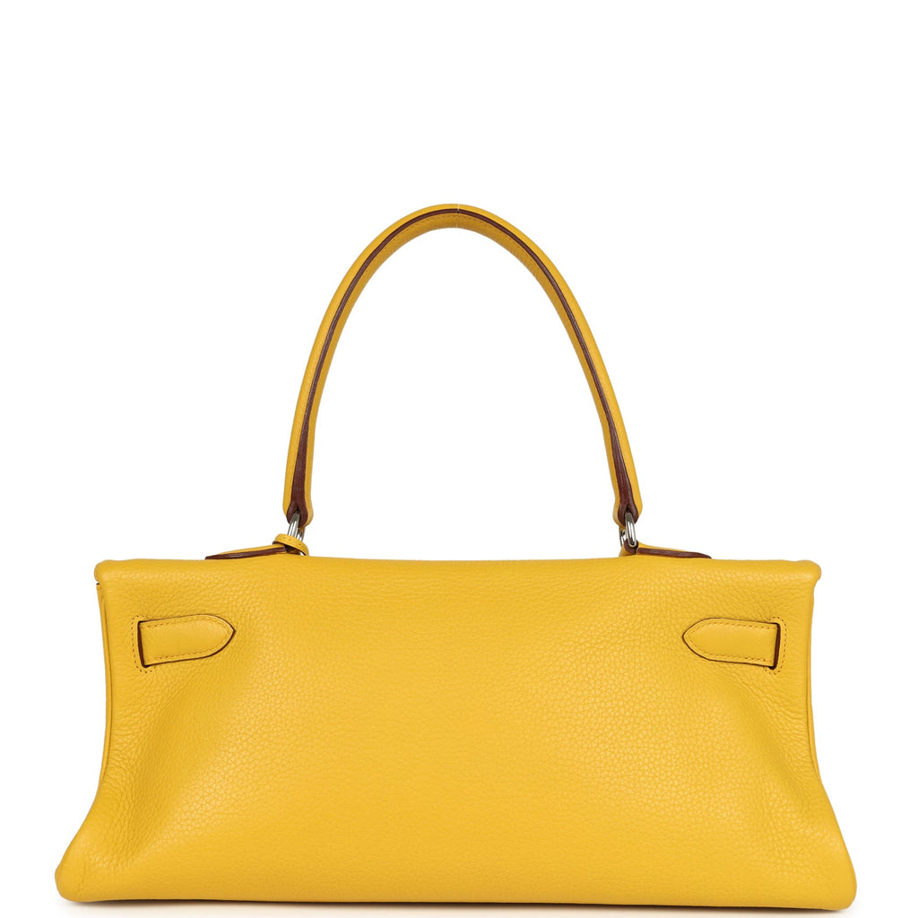 Vintage Hermes Shoulder Kelly JPG 42 Soleil Clemence Palladium Hardware - Image 5