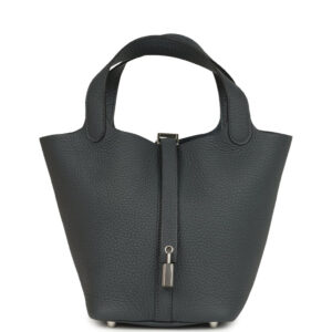 Hermes Picotin Lock 18 Gris Misty Clemence Palladium Hardware