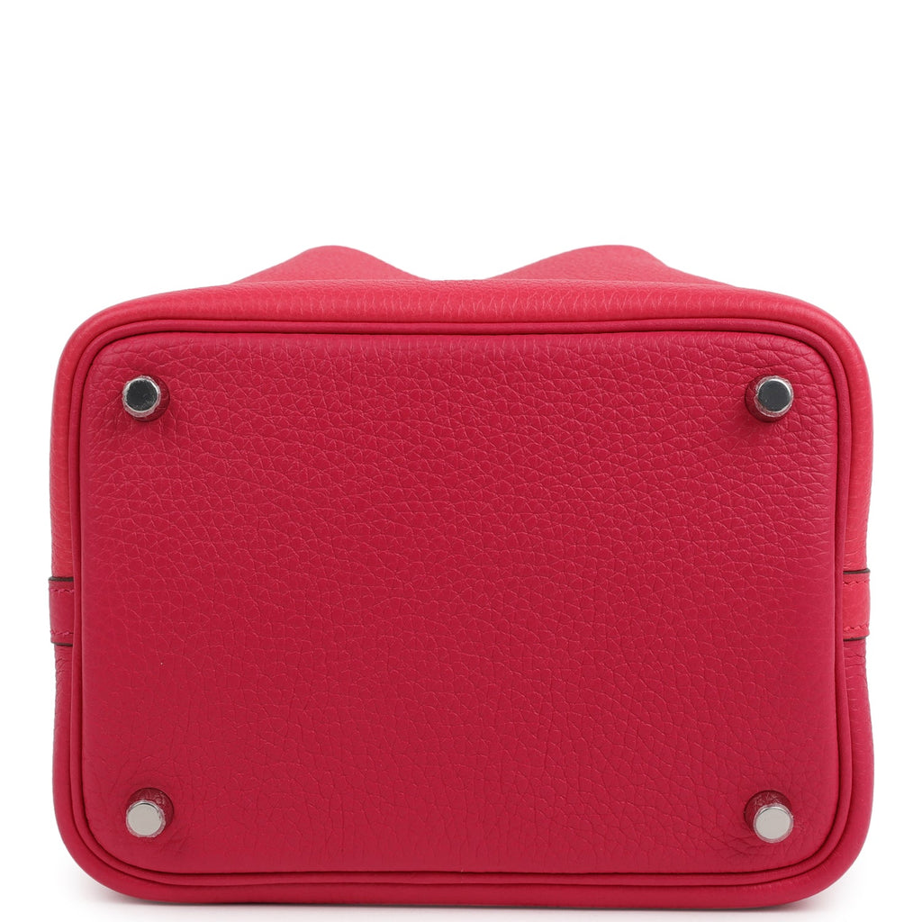 Hermes Picotin Lock 18 Casaque Rose Extreme and Rose Mexico Palladium Hardware - Image 7