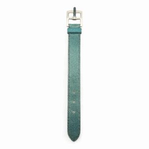 Etriviere Bleu Petrole Bracelet in Lizard, Palladium hardware