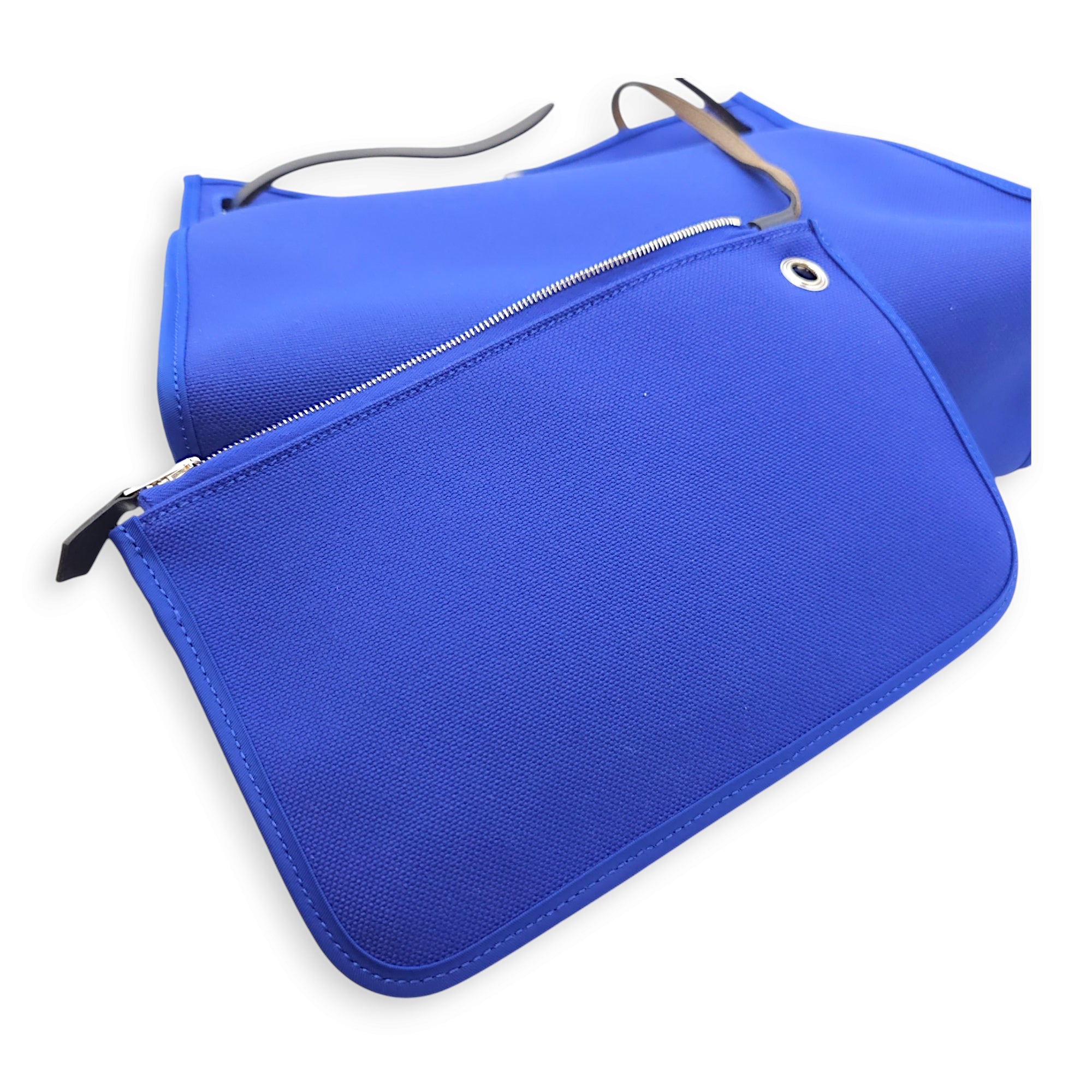 Herbag 31 Blue Electric in Toile, Palladium hardware - Image 13