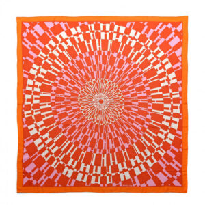 Op'H Cashmere Silk Blend Shawl 140x140cm Red in Cashmere