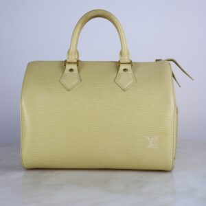 Louis Vuitton Yellow Speedy 25 Satchel Top Handle Bag