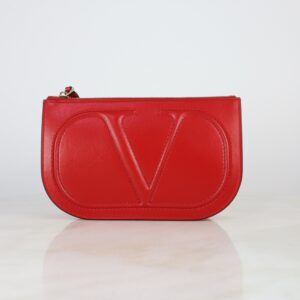 Valentino Red Super V LOGO Pouch