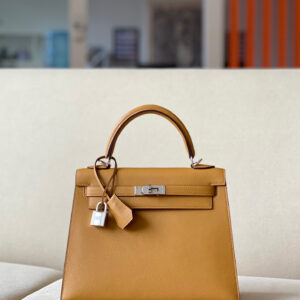 Kelly 25 Epsom Sesame (2S) Palladium Hardware