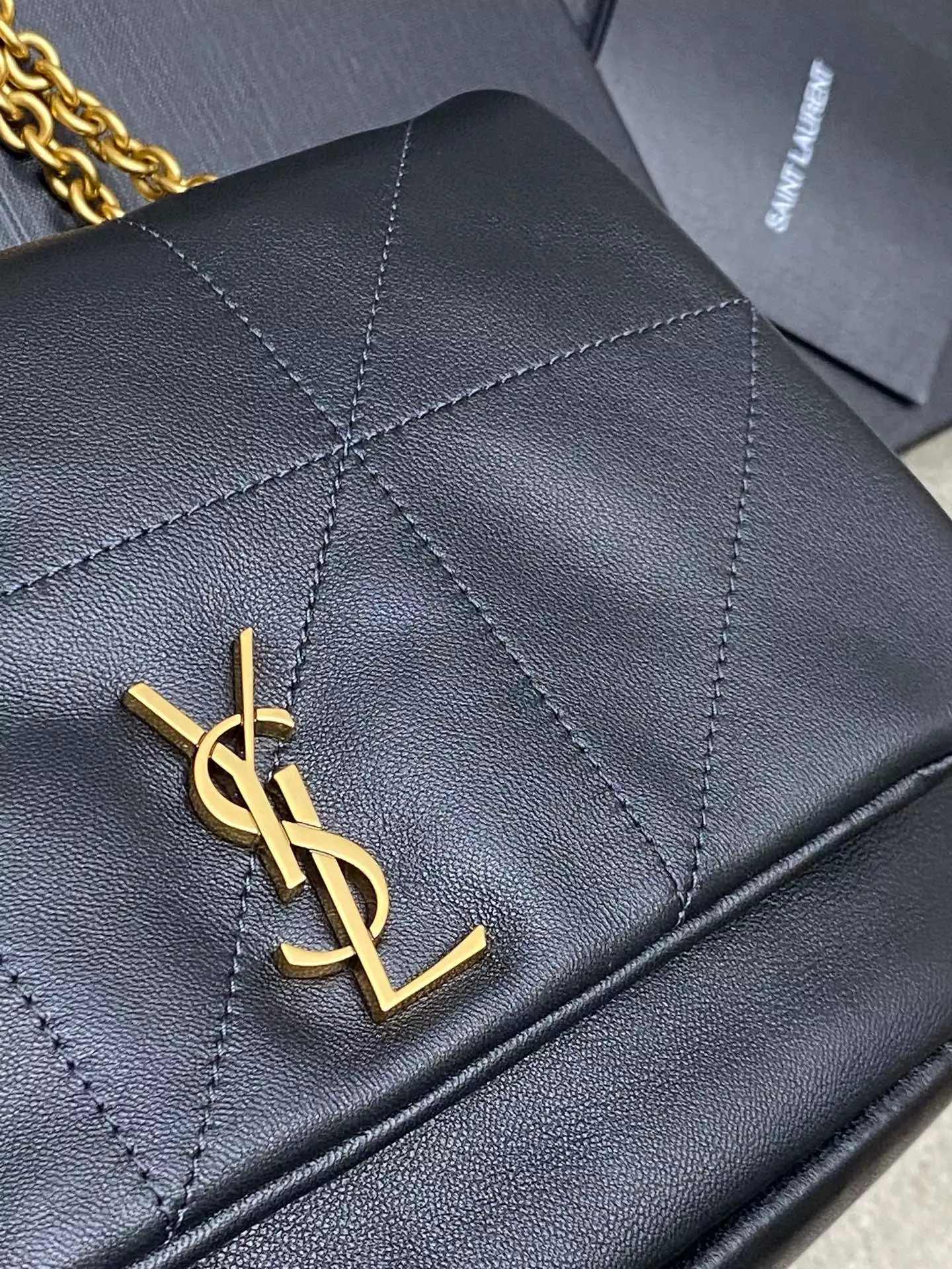 Jamie 4.3 Small in Black Lambskin - YB068 - Repbags.ru - Image 5