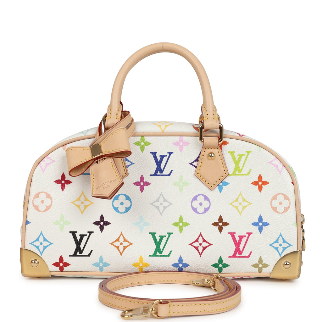 Louis Vuitton X Takashi Murakami East West White Multicolor Monogram Gold Hardware - Image 5