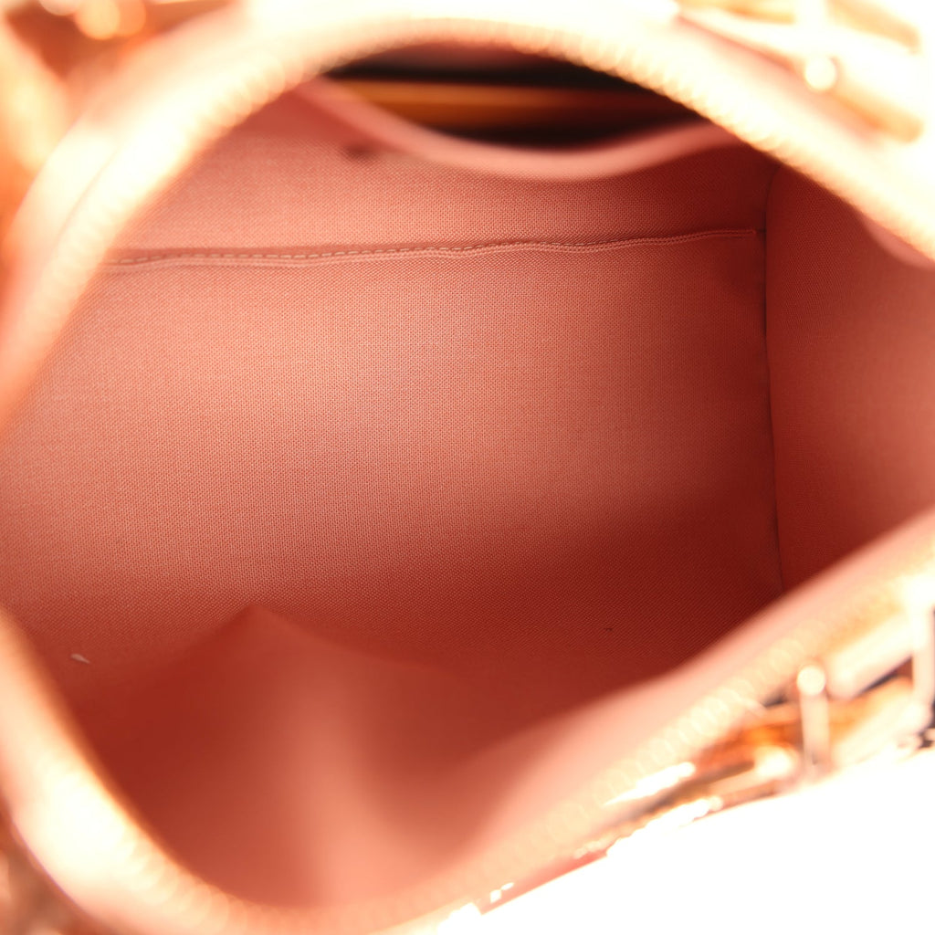 Louis Vuitton Speedy 25 Bandouliere Copper Monogram Miroir Rose Gold Hardware - Image 8