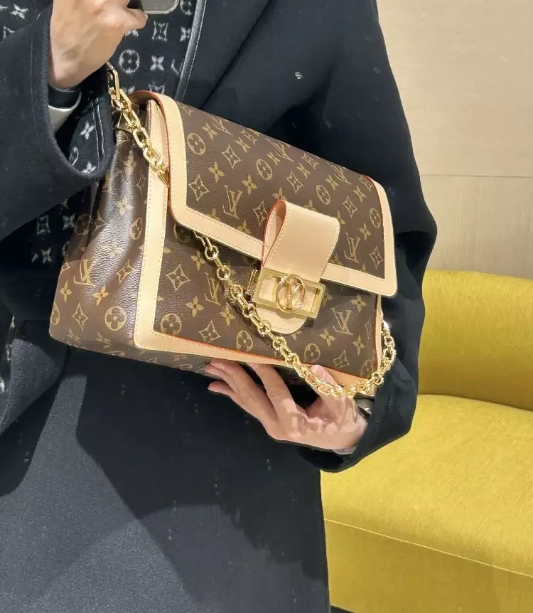 LV Dauphine Soft GM Monogram Canvas Brown - Repbags.ru - Image 3