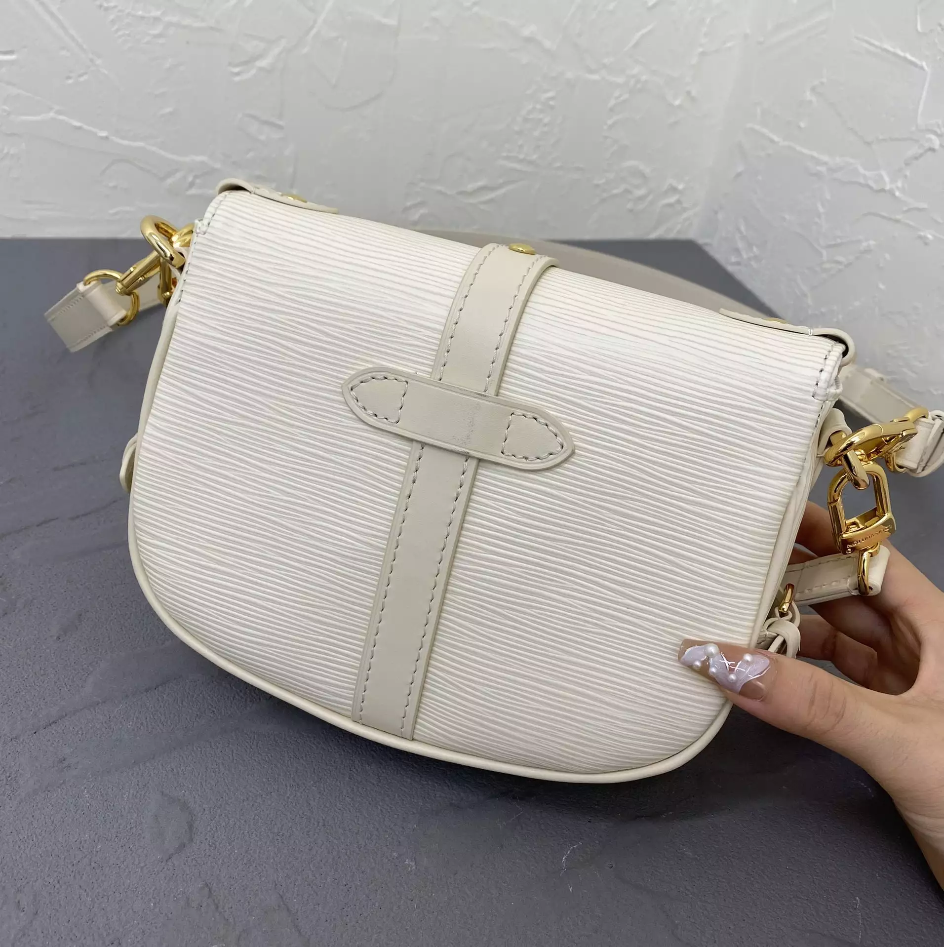 LV Saumur BB Quartz Leather - Repbags.ru - Image 6