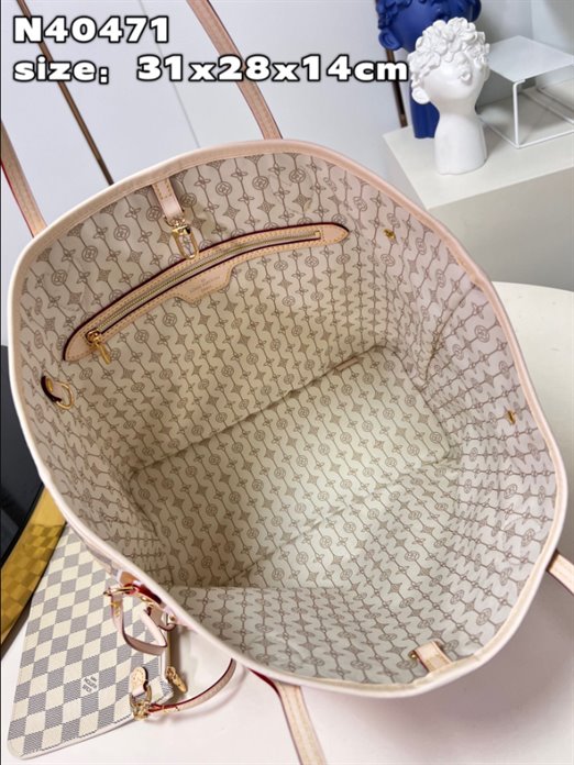 Louis Vuitton Neverfull MM Damier Azur Tote Bag - Image 5