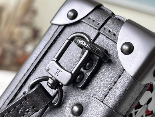 Louis Vuitton Petite Malle Black Red - Image 7