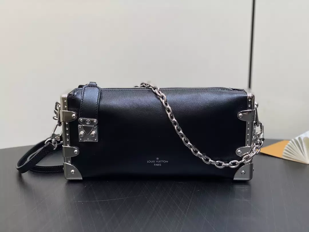 Louis Vuitton Slim Trunk Black Calf Leather Bag - Repbags.ru - Image 14