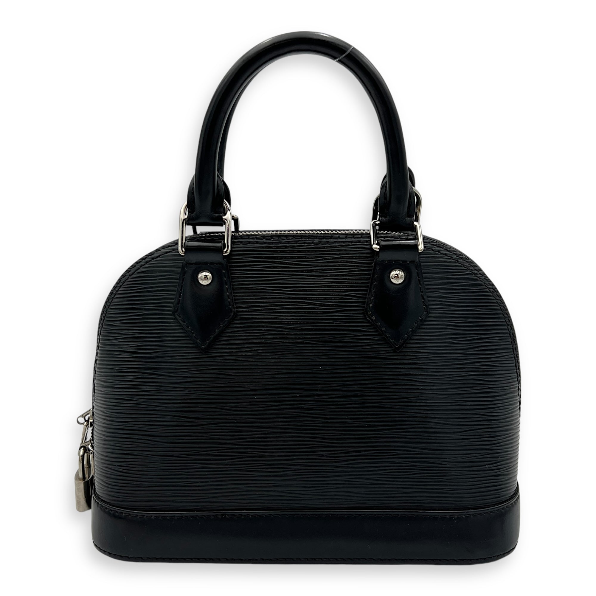 Alma Top Handle Bag BB Black in Epi Leather, Silver hardware - Image 5