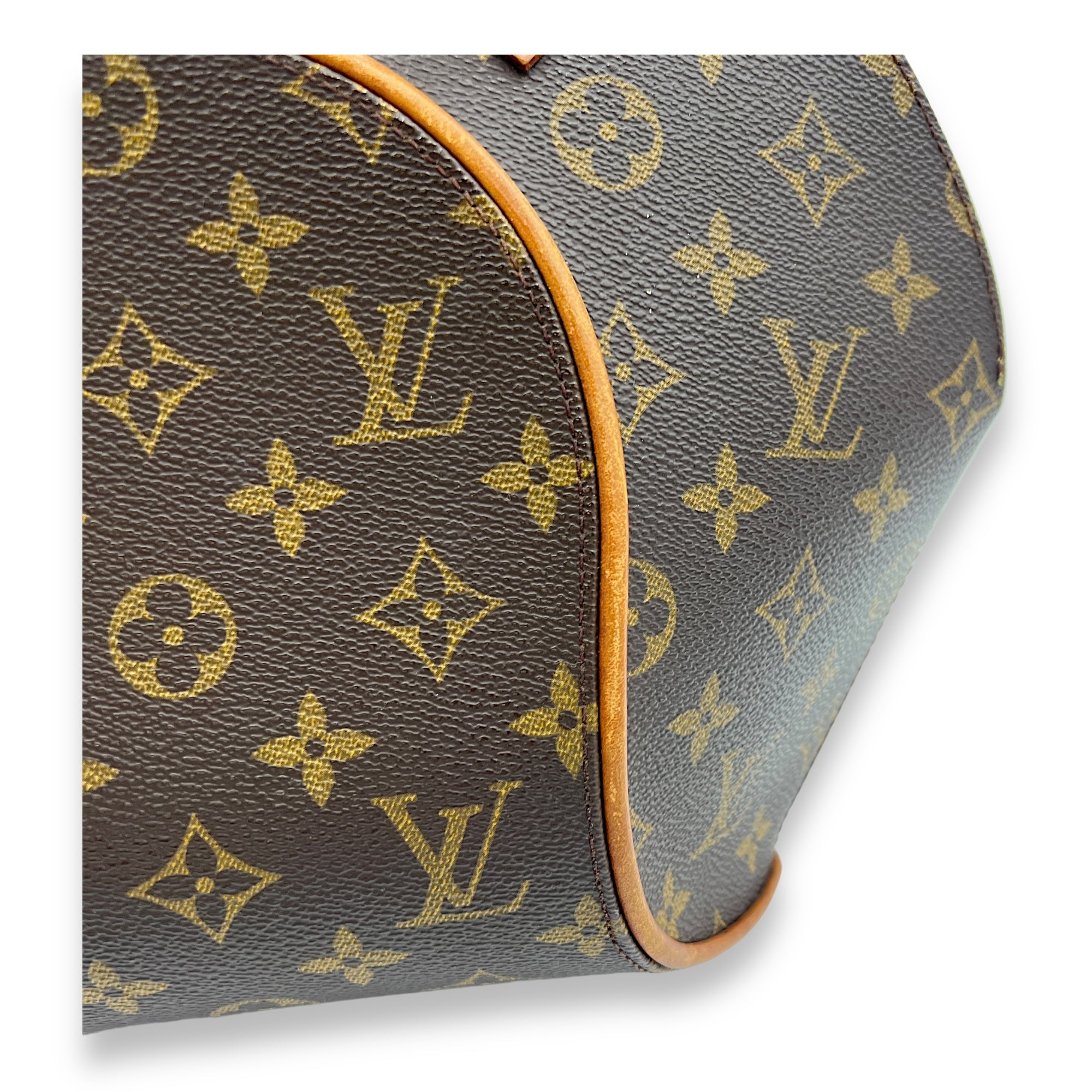 Ellipse Top Handle Bag Brown in Monogram Coated Canvas, Gold hardware - Image 8
