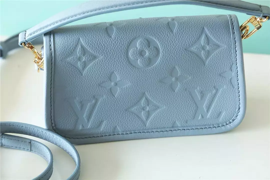 Nano Diane Monogram Empreinte Blue Leather - Repbags.ru - Image 6