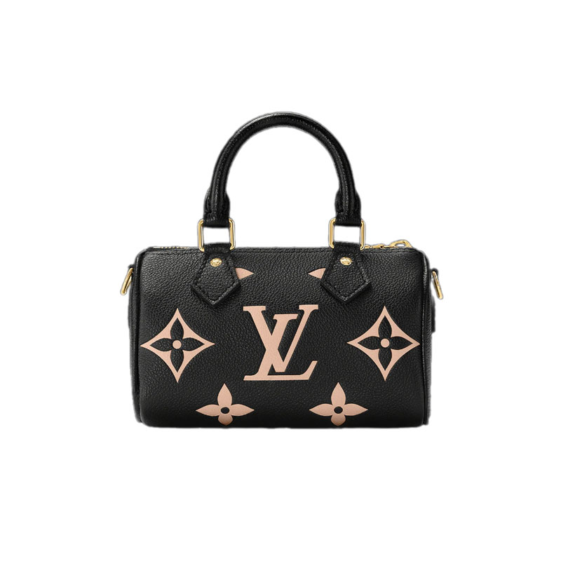 Nano Speedy Bicolor Monogram Empreinte Black/Beige Leather - Repbags.ru