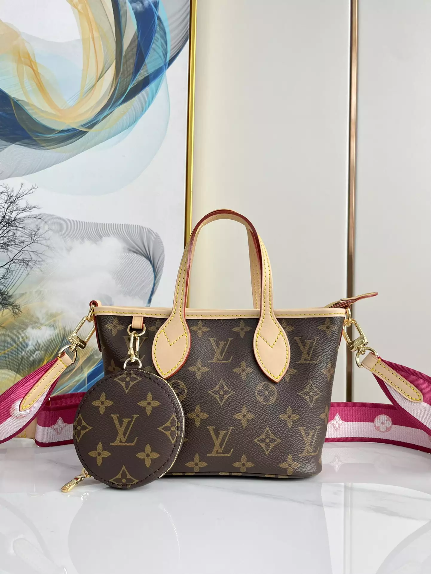 Neverfull BB Monogram Canvas in Rose Peony - Repbags.ru - Image 3