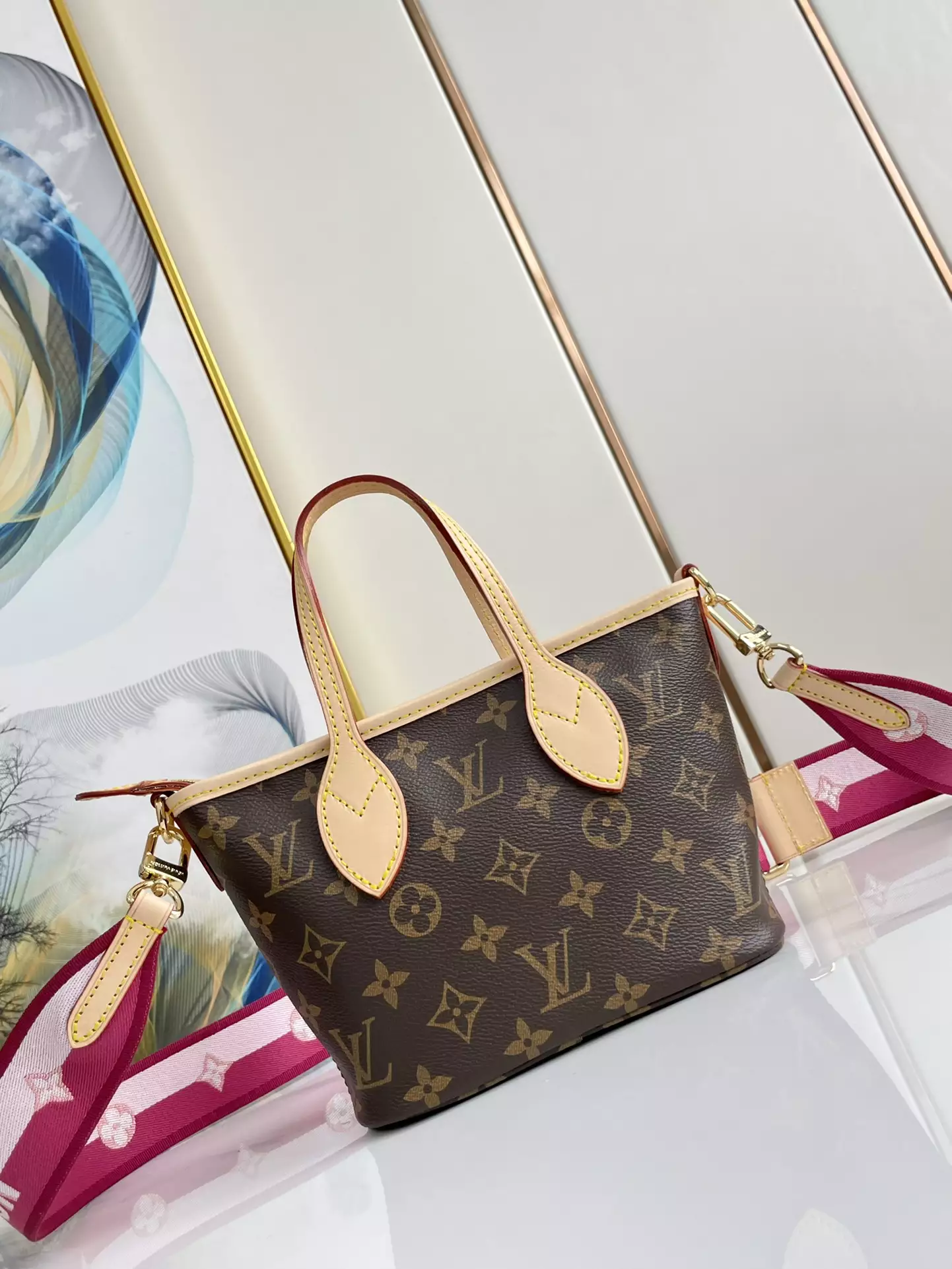 Neverfull BB Monogram Canvas in Rose Peony - Repbags.ru - Image 4
