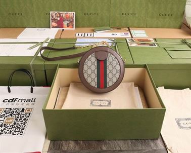 Ophidia GG mini round shoulder bag Beige/ebony - Image 4