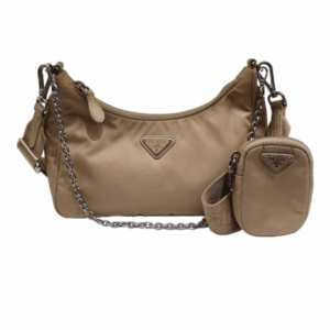 Prada Beige Re-Edition 2005 Nylon Bag