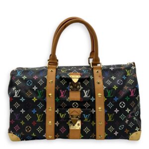 Takashi Murakami Keepall 45 Multi-colour Top Handle Bag in Coated Canvas, Gold hardware