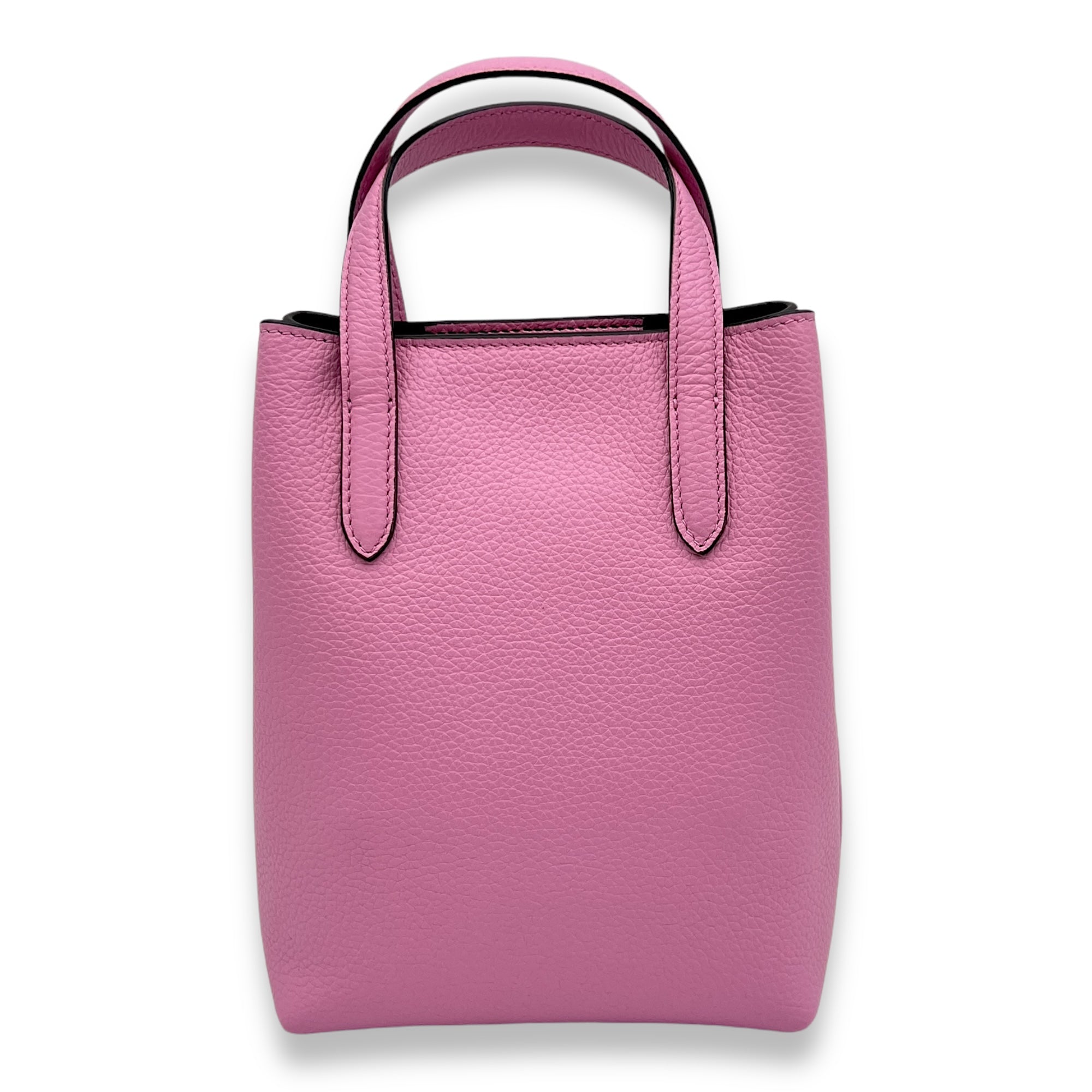 Others Mini Pink Top Handle Bag in Calfskin, Gold hardware - Image 3
