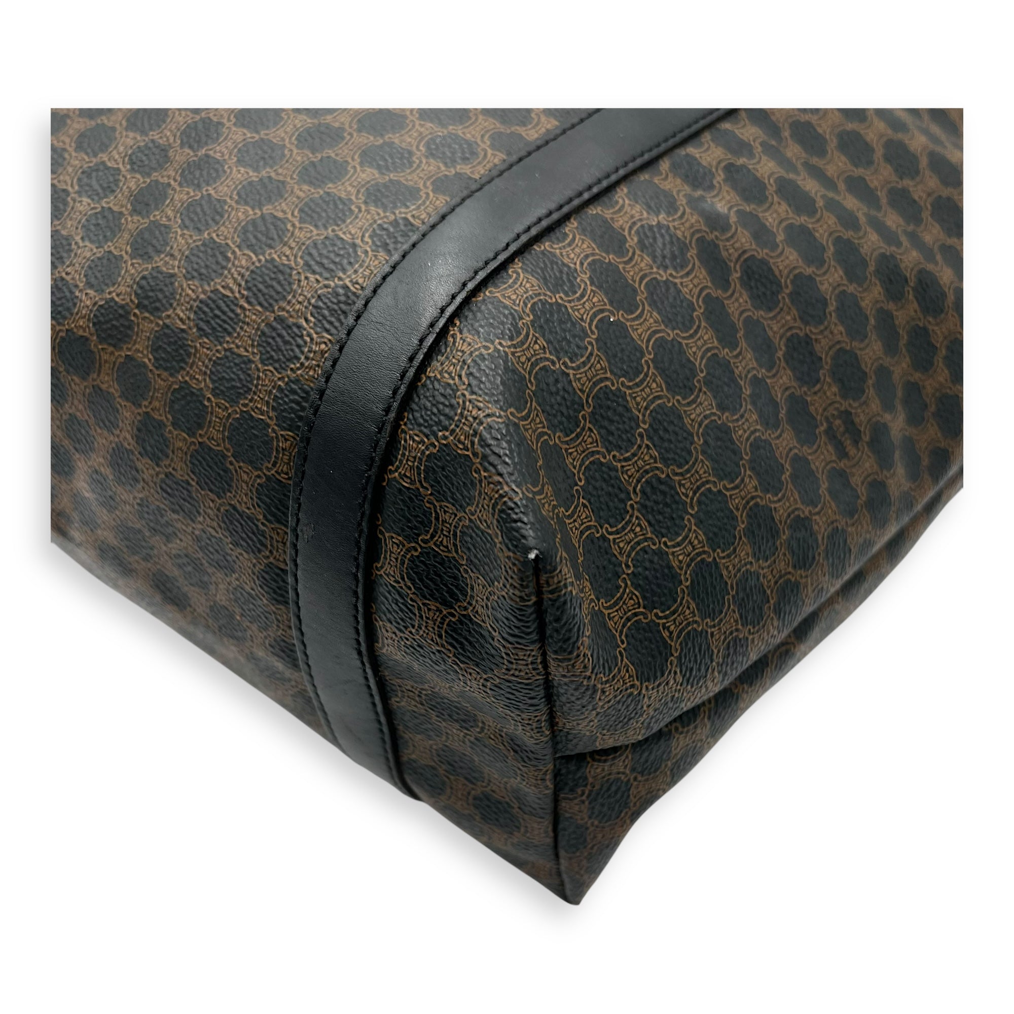 Macadam Tote Bag Black in Coated Canvas, Gold hardware - Image 12