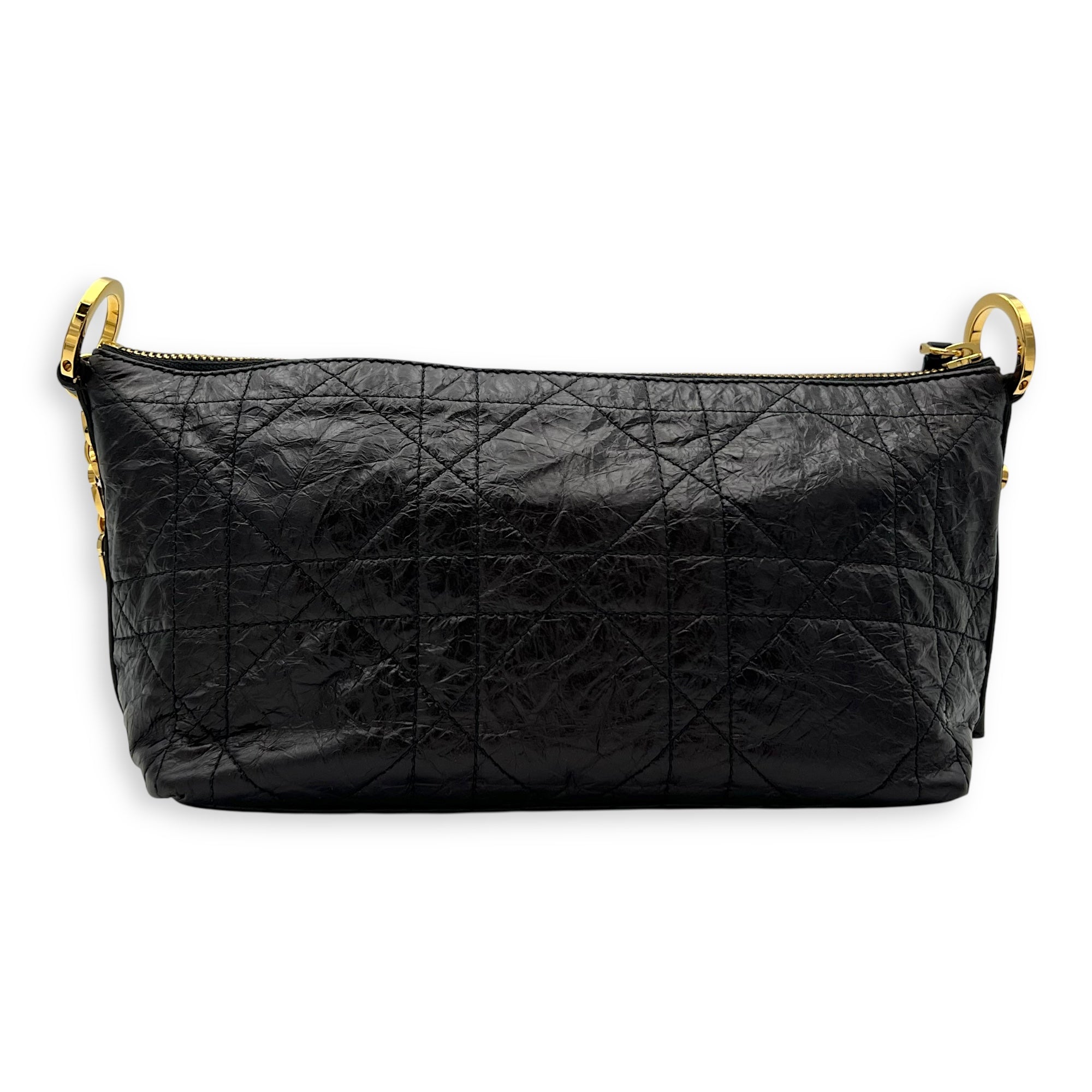 Hobostar Shoulder Bag Black in Calfskin, Gold hardware - Image 3