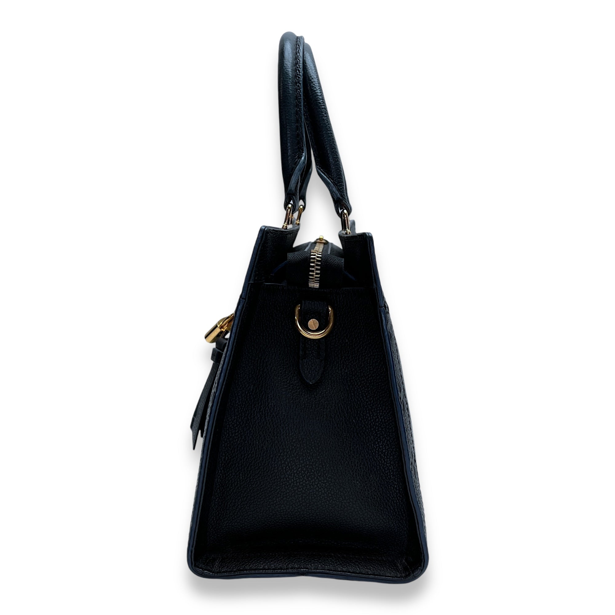 Sully PM Black Top Handle Bag in Monogram Empreinte Leather, Gold hardware - Image 4