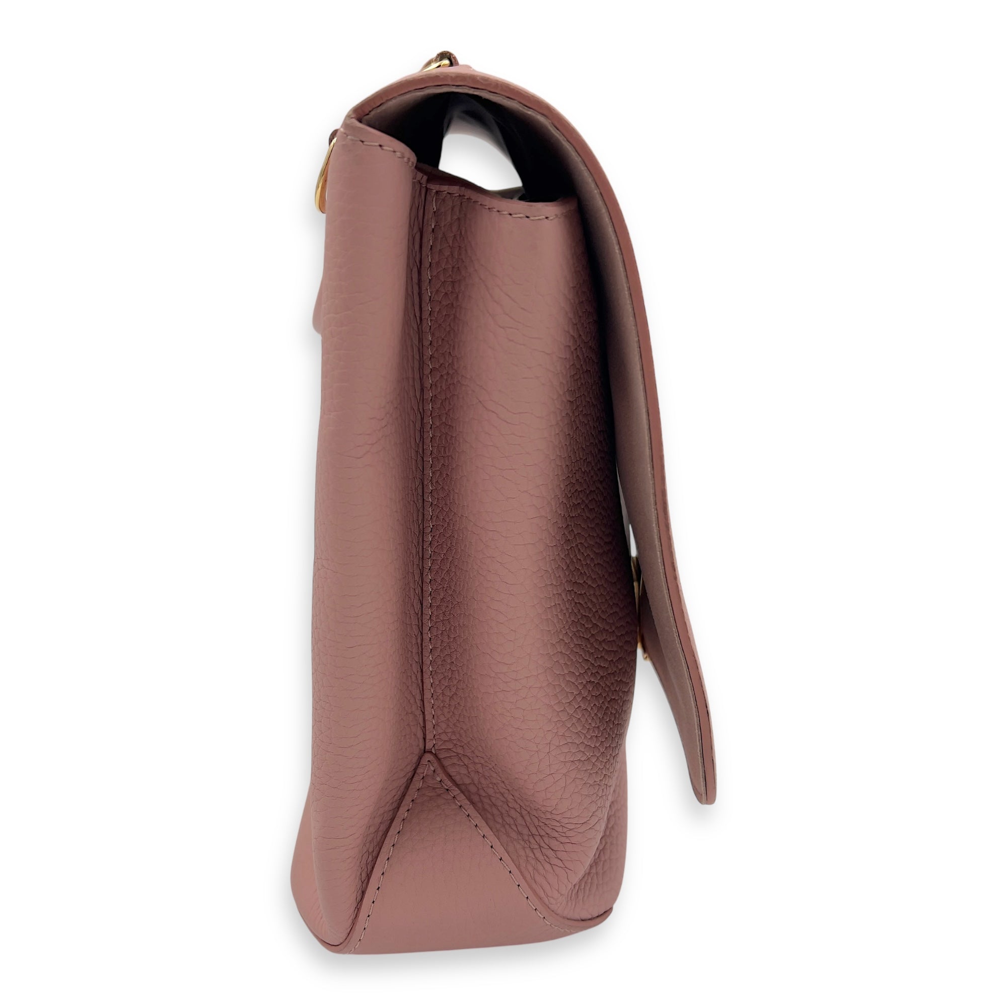 Volta Top Handle Bag Pink in Calfskin, Gold hardware - Image 4