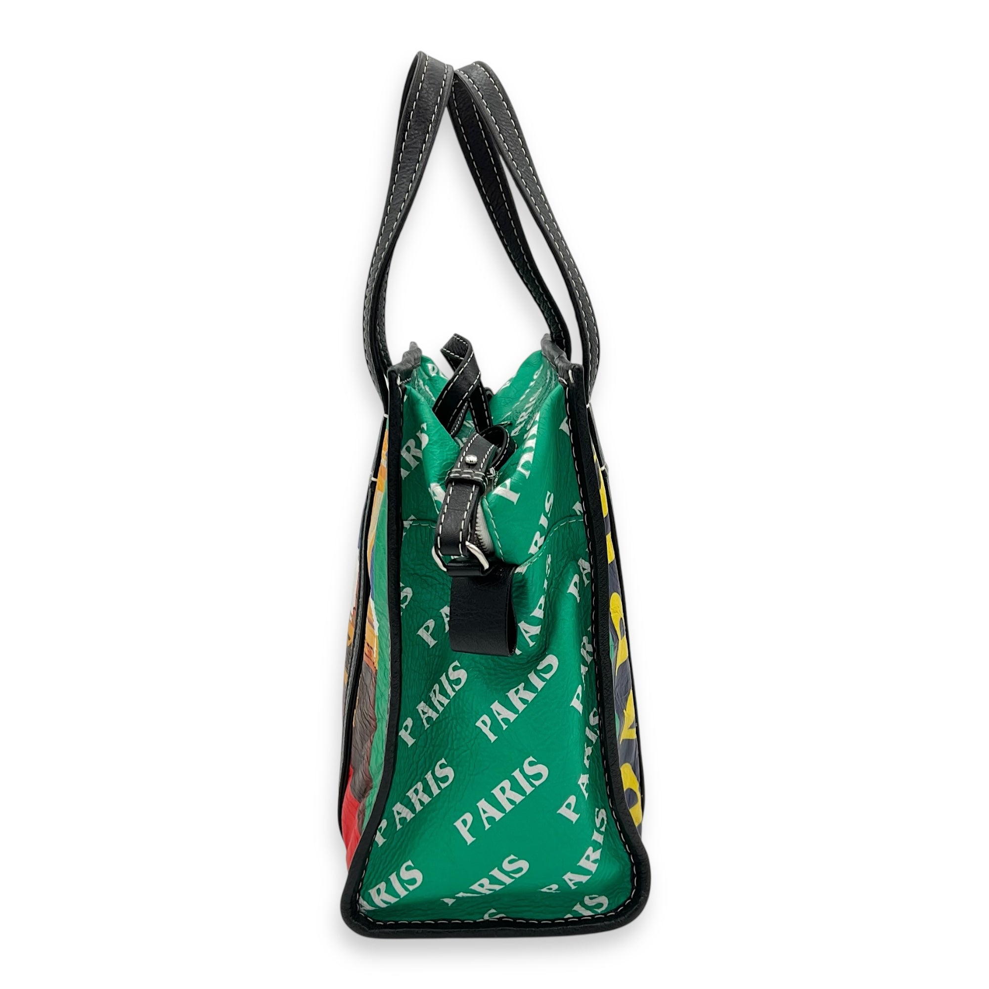 2 way bag Tote Bag Multi-colour in Calfskin, Gold hardware - Image 5