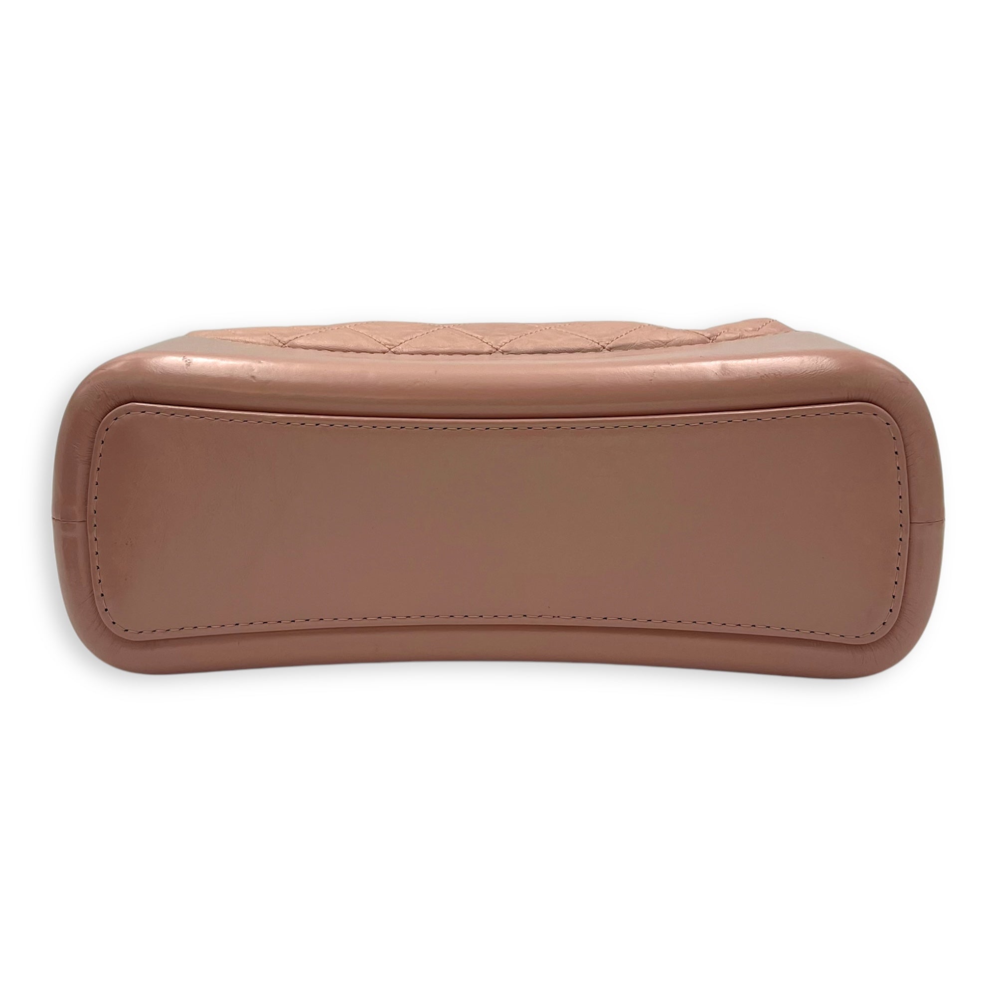 Gabrielle Crossbody Bag Medium Pink in Calfskin, Gold hardware - Image 6